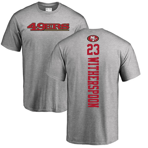 Men San Francisco 49ers Ash Ahkello Witherspoon Backer #23 NFL T Shirt